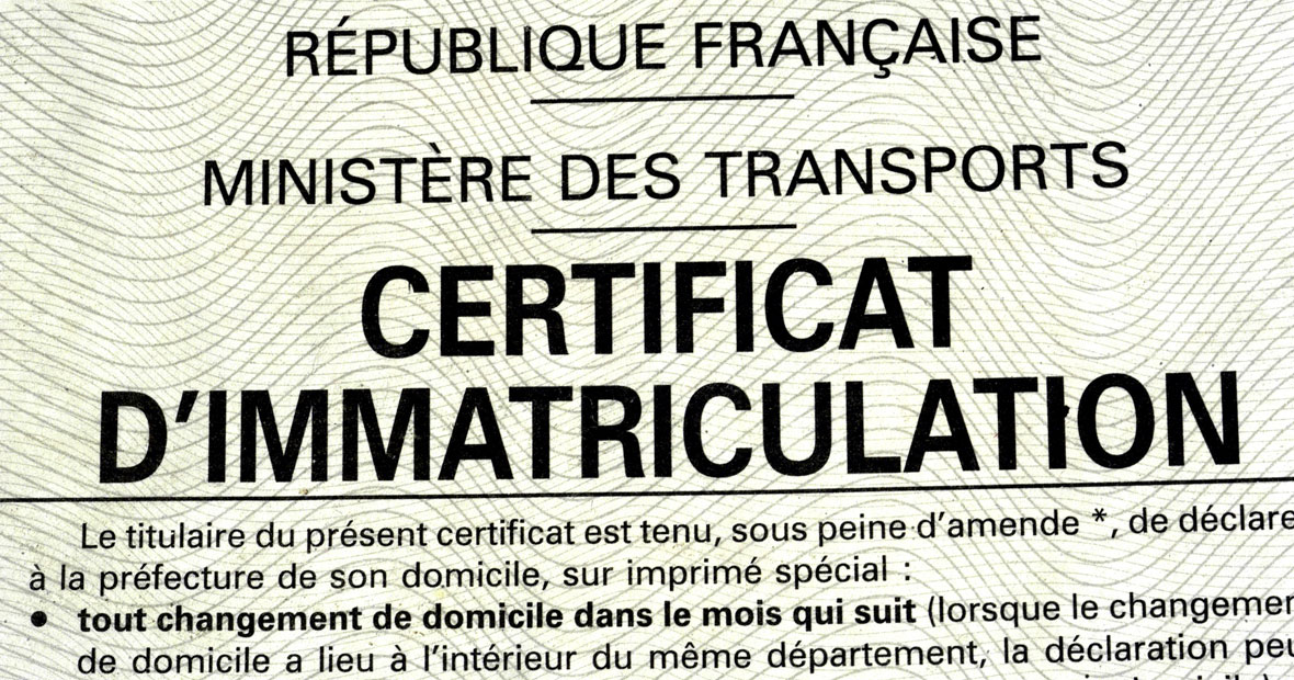 carte grise provisoire