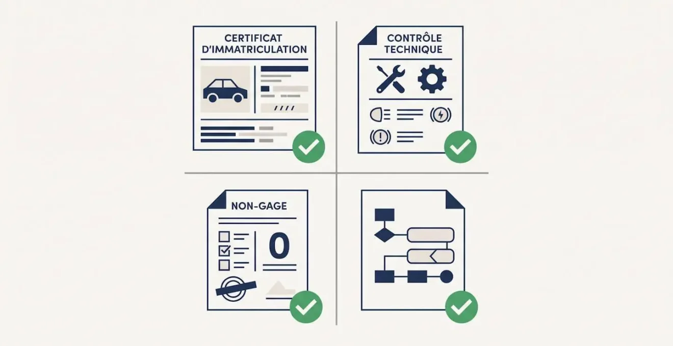 Documents administratifs essentiels pour l'achat d'un véhicule d'occasion